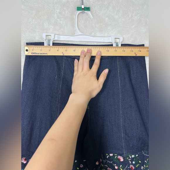 Cinq a Sept Eva Marie Embroidered Skinny Jeans Size 8 - Picture 4 of 11